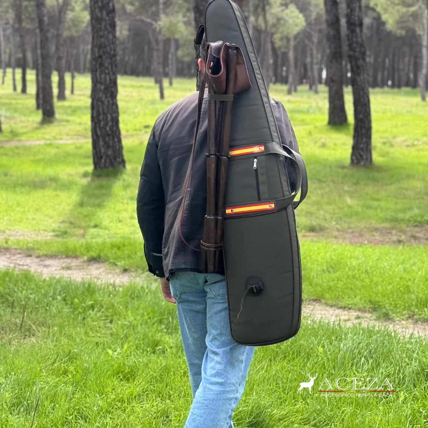 Funda de rifle acolchada con visor