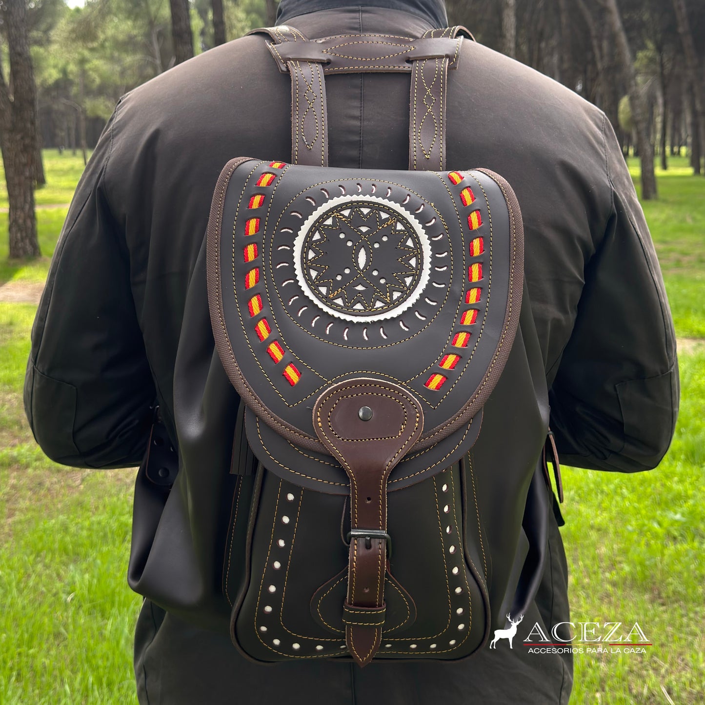 Morral de caza PREMIUM de cuero ACEZA