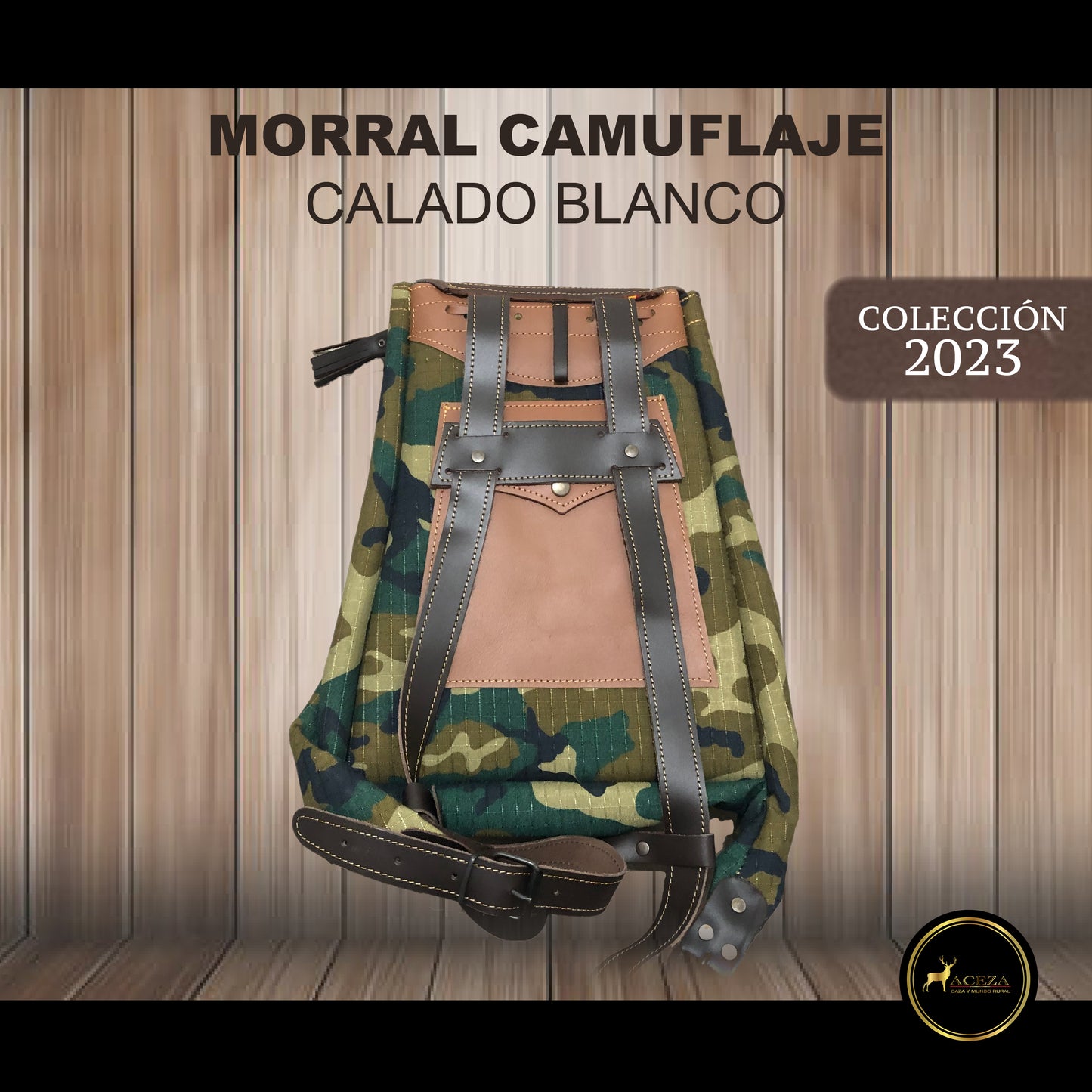Morral de caza camuflaje España. Morral de lona alta calidad