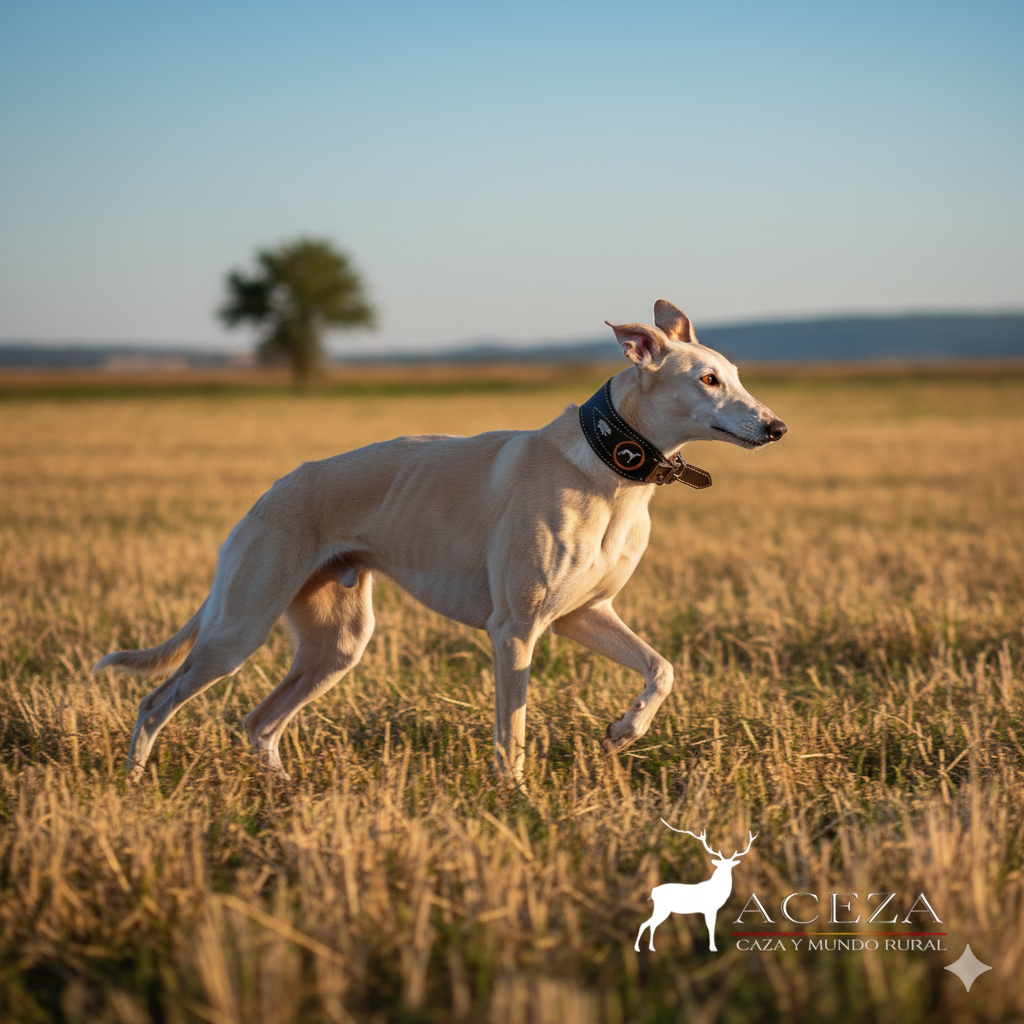 Collar de cuero para galgo