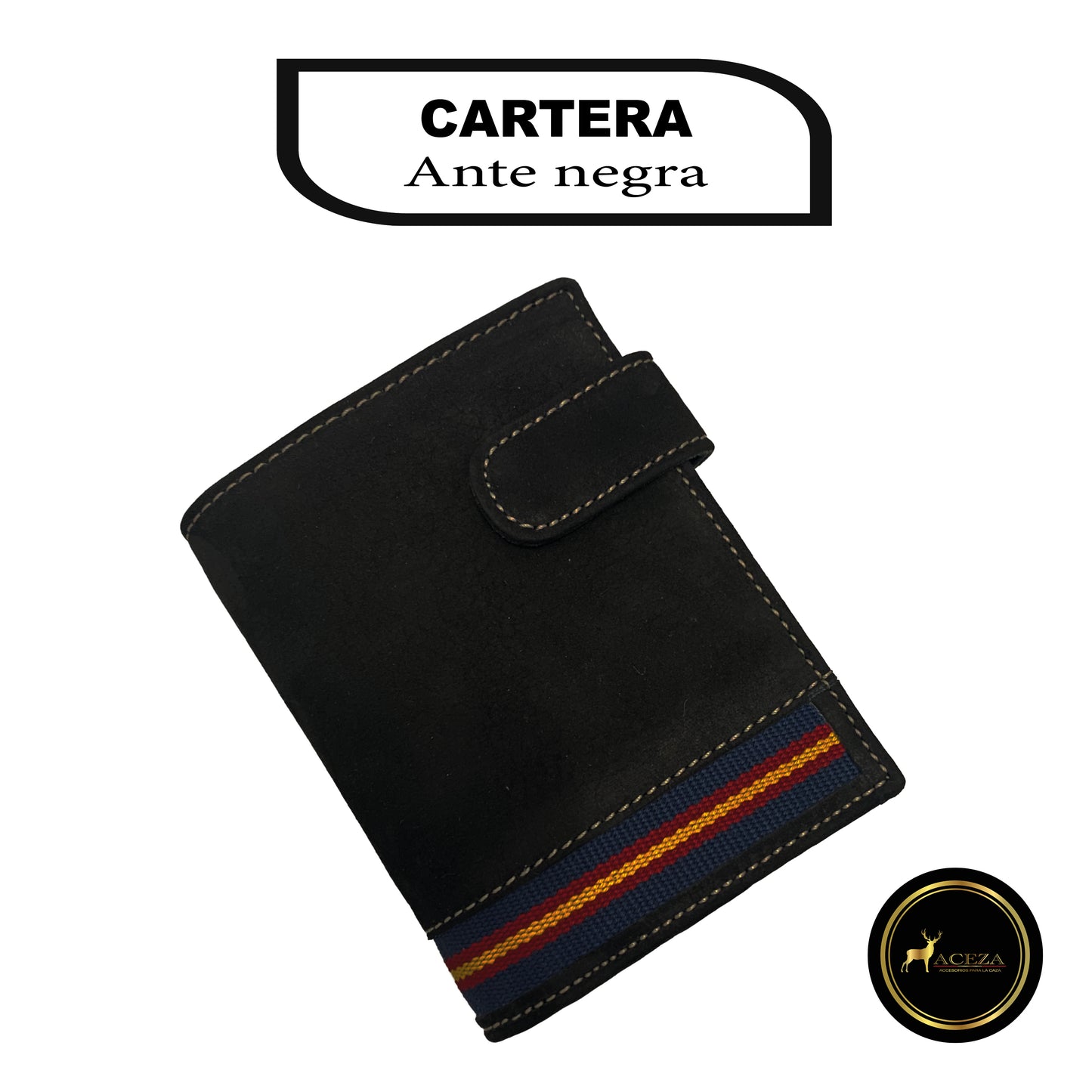 Cartera Ante negra